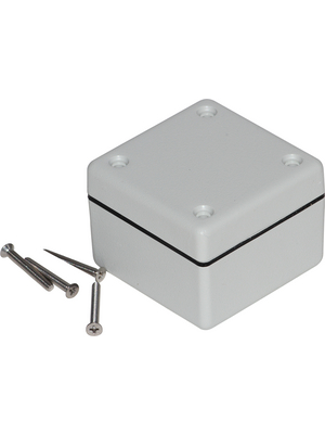 Hammond - 1594AWGY - Plastic enclosure 56 x 56 x 28 mm grey ABS IP 65 N/A, 1594AWGY, Hammond