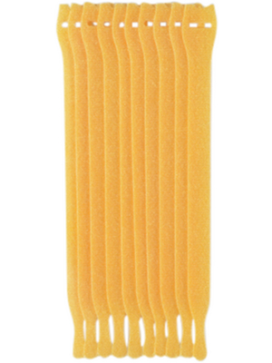 HellermannTyton - TEXTIE M PA66/PP YE 10 - Cable tie yellow 200 mm x 12.5 mm, TEXTIE M PA66/PP YE 10, HellermannTyton
