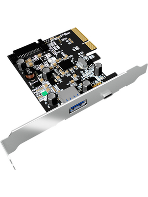 ICY BOX - IB-U31-03 - PCI-E x2 Card2x USB 3.1 ( Type A/C ), IB-U31-03, ICY BOX