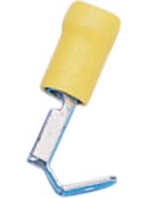 K.S.Terminals - PBDD5-250 - Piggyback terminal yellow 6.3 x 0.8 mm N/A, PBDD5-250, K.S.Terminals