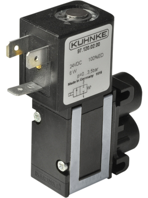 Kuhnke - 97.130.04.00 24VDC - Fluid Isolation Valve 24 VDC -0.9...3.5 bar 2/2 NO 6 l/min, 97.130.04.00 24VDC, Kuhnke