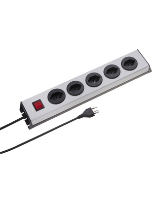Max Hauri - 127386 - Outlet strip, 1 Switch, 5xCH/C13, 1.5 m, CH/T12, 127386, Max Hauri