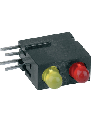 Mentor - 1801.1831 - PCB LED 3 mm round yellow/red standard, 1801.1831, Mentor