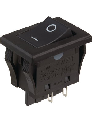 NKK - JWMW21RA1A - Rocker switch, on-off, 10 A, JWMW21RA1A, NKK