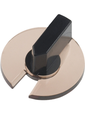 NKK - AT4180 - Knob black / transparent-brown, AT4180, NKK