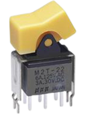 NKK - M2T22TXW13 - Rocker switch 2P 6 A / 3 A 125 VAC / 250 VAC, M2T22TXW13, NKK