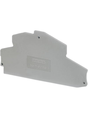 Phoenix Contact - D-STTBS 4 - End plate, grey, D-STTBS 4, Phoenix Contact