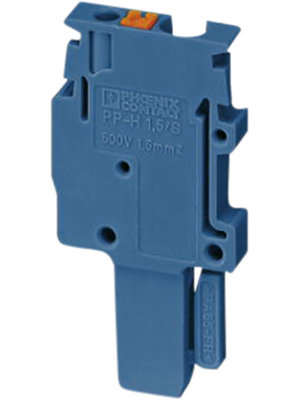 Phoenix Contact - PP-H 2,5/1-L BU - Plug N/A 15.8 x 5.2 x 40.2 mm blue PT, 3210075, PP-H 2,5/1-L BU, Phoenix Contact