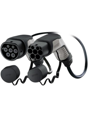 Phoenix Contact - EV-T2G3PC-3AC32A-4,0M6,0ESBK01 - Vehicle Charging Cable , Type 2 / Socket, Type 2 / Plug, 1623509, EV-T2G3PC-3AC32A-4,0M6,0ESBK01, Phoenix Contact