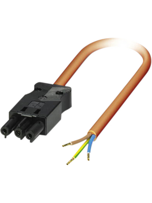 Phoenix Contact - PLD E 608-CA-3,0/FS AM - Power Cable, 3.0 m, orange, PLD E 608-CA-3,0/FS AM, Phoenix Contact