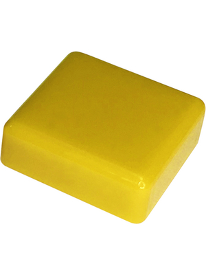 RND Components - RND 210-00229 - Cap yellow Square 12x12x4.0 mm, RND 210-00229, RND Components