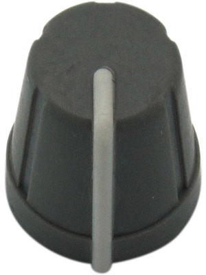 RND Components - RND 210-00325 - Push-on Knob, grey, 6.0x4.5 mm shaft, RND 210-00325, RND Components