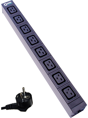 RND Connect - RND 465-00231 - PDU, 8xC19, 3 m, F (CEE 7/4) / Protective contact, RND 465-00231, RND Connect
