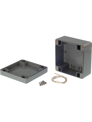 RND Components - RND 455-00144 - Plastic enclosure 100 x 100 x 55 mm dark grey ABS IP 65 N/A, RND 455-00144, RND Components