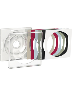 Schneider Electric - WDE004495 - Cover frame, 55 x 55 x 8 mm, transparent, WDE004495, Schneider Electric