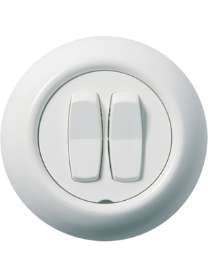 Schneider Electric - RENOVA VIPPSTR?MST?LLARE K - Rocker switch, Flush mounted, 83 x 83 x 18 mm, 2-circuits, RENOVA VIPPSTR?MST?LLARE K, Schneider Electric