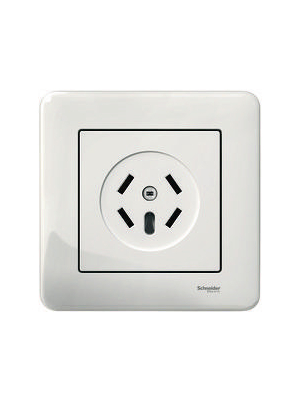 Schneider Electric - EXXACT RIKSTELEFONUTTAG 4P - Telephone outlet, white, 87 x 87 x 11.8 mm, EXXACT RIKSTELEFONUTTAG 4P, Schneider Electric