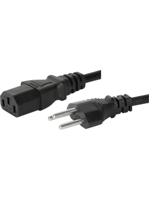 Schurter - 6011.0215 - Power Cord Type 12 C13 2.5 m, 6011.0215, Schurter