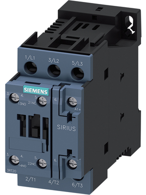 Siemens - 3RT2024-1BB40 - Contactor 24 VDC 3 NO 1 NO+1 NC Screw Terminal, 3RT2024-1BB40, Siemens