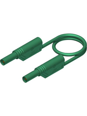 SKS Kontakttechnik - MLS SIL WS 50/1 green - Test lead ? 4 mm green 50 cm 1 mm2 CAT II, MLS SIL WS 50/1 green, SKS Kontakttechnik