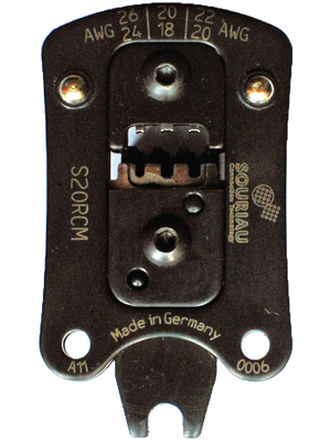 Souriau - S20RCM - Crimp insert, S20RCM, Souriau