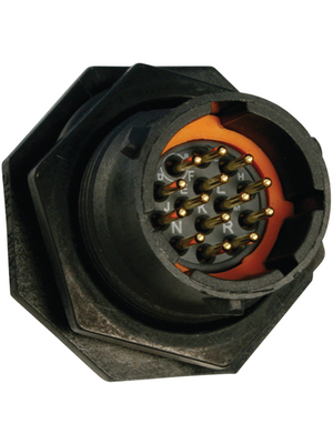 Souriau - UTS712E14P - Panel Mount Plug UTS Hi seal Poles=14 N/A Male Housing size12, UTS712E14P, Souriau