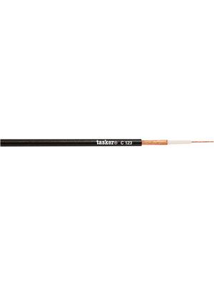 Tasker - C123 - Audio cable   1 x0.25 mm2 black, C123, Tasker