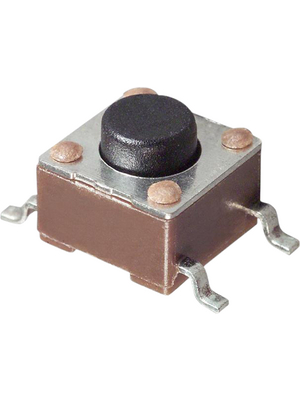 TE Connectivity - 4-1437565-1 - Print key FSM4JSMA 12 VDC 50 mA SMD black, 4-1437565-1, TE Connectivity