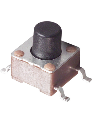 TE Connectivity - 4-1437565-9 - Print key FSM6JSMA 12 VDC 50 mA SMD black, 4-1437565-9, TE Connectivity