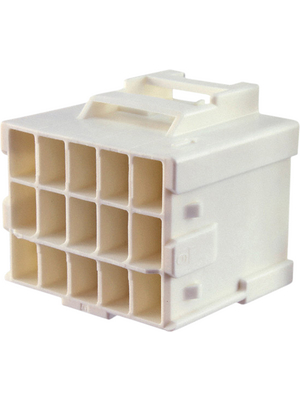 TE Connectivity - 1-1971874-7 - Female Housing Pitch6 mm Poles 3 x 5 Multi row / Free hanging/cable mount Power Triple Lock, 1-1971874-7, TE Connectivity