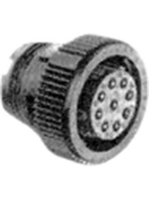 TE Connectivity - 206485-1 - Plug CPC2 Poles=9, accepts female contacts / Free hanging/cable mount, 206485-1, TE Connectivity
