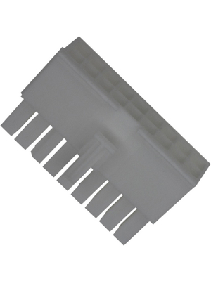 TE Connectivity - 770584-1 - Pin housing Pitch4.14 mm Poles 2 x 9 Double row / straight / accepts male or female contacts MATE-N-LOK Mini Universal, 770584-1, TE Connectivity
