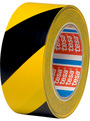 Tesa - 04169 50MM X 33 M YELLOW/B - Floor marking tape yellow/black 50 mmx33 m, 04169 50MM X 33 M YELLOW/B, Tesa