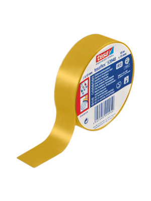Tesa - 53948 19MM X 20 M YELLOW - Electrical insulation tape yellow 19 mmx20 m, 53948 19MM X 20 M YELLOW, Tesa