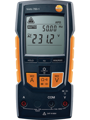 Testo - TESTO 760-1 - Multimeter digital RMS 600 VAC 600 VDC 10 ADC, TESTO 760-1, Testo