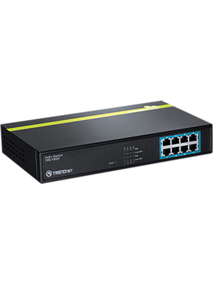 Trendnet - TPE-T80H - Switch, 8x 10/100 PoE+, Desktop, TPE-T80H, Trendnet