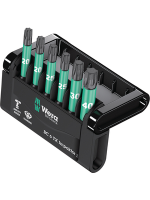 Wera - Mini-Check IMP DC 50 mm TX VE 20 - Impaktor Bit set, 6 p., Mini-Check IMP DC 50 mm TX VE 20, Wera