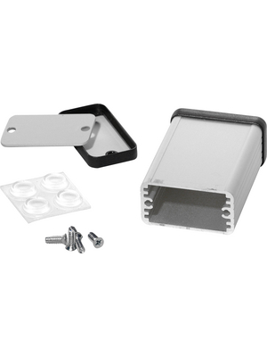 Hammond - 1455D601 - Metal enclosure, clear, 45 x 60 x 25 mm, Aluminium, 1455D601, Hammond