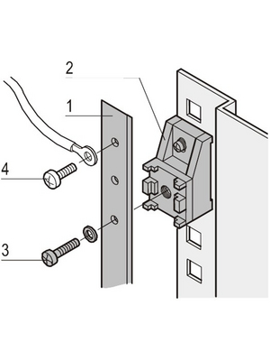 Pentair Schroff - 20118-590 - Earthing rail, 20118-590, Pentair Schroff