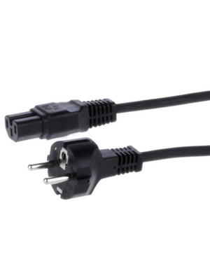 Feller AT - VIIG-H05RRF3G1,00-C15/2,50M - Power Cord, 3-pole Type F (CEE 7/4) IEC-320-C15 2.50 m, VIIG-H05RRF3G1,00-C15/2,50M, Feller AT