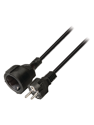 Valueline - VLEP10200B50 - Power Cable Type F (CEE 7/4) Type F (CEE 7/3) 5.00 m, VLEP10200B50, Valueline
