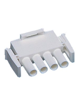 TE Connectivity - 350779-1 - Plug housing Pitch6.35 mm Poles 1 x 4 accepts male or female contacts / Single row MATE-N-LOK Universal, 350779-1, TE Connectivity
