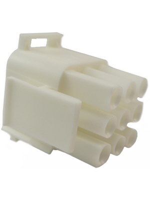 TE Connectivity - 350720-1 - Plug housing Pitch6.35 mm Poles 3 x 3 accepts male or female contacts / Multi row MATE-N-LOK Universal, 350720-1, TE Connectivity