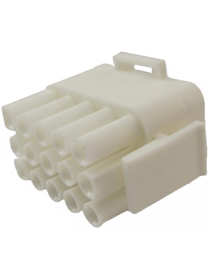 TE Connectivity - 350736-1 - Plug housing Pitch6.35 mm Poles 3 x 5 accepts male or female contacts / Multi row MATE-N-LOK Universal, 350736-1, TE Connectivity