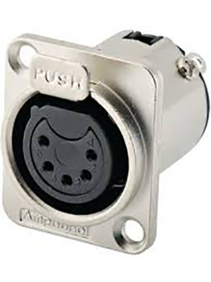 Amphenol - AC5FDZ-AU - XLR, Receptacle 5 AC Soldering Connections nickel-plated, AC5FDZ-AU, Amphenol