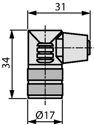 Novotechnik - EEM 33-72 - Corner box Corner box, IP 40, EEM 33-72, Novotechnik