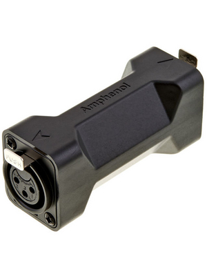 Amphenol - AC3F3FDW - XLR, Adapter 3 N/A AC black, AC3F3FDW, Amphenol