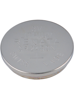 Renata - CR2450N - Button cell battery,  Lithium, 3 V, 540 mAh, CR2450N, Renata