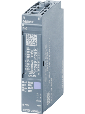 Siemens - 6ES7134-6JD00-0CA1 - ET200SP I/O Module, 4 AI, 6ES7134-6JD00-0CA1, Siemens