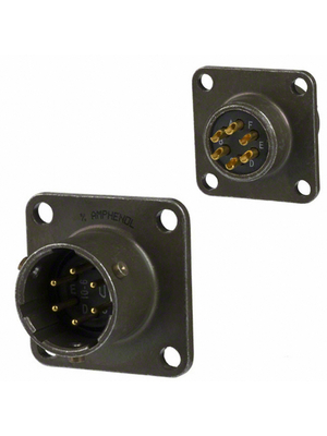 Amphenol - MS3112E-10-6P - Appliance plug with flange, MS3112E-10-6P, Amphenol